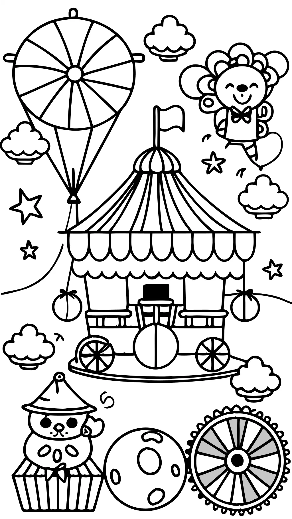 carnival coloring page